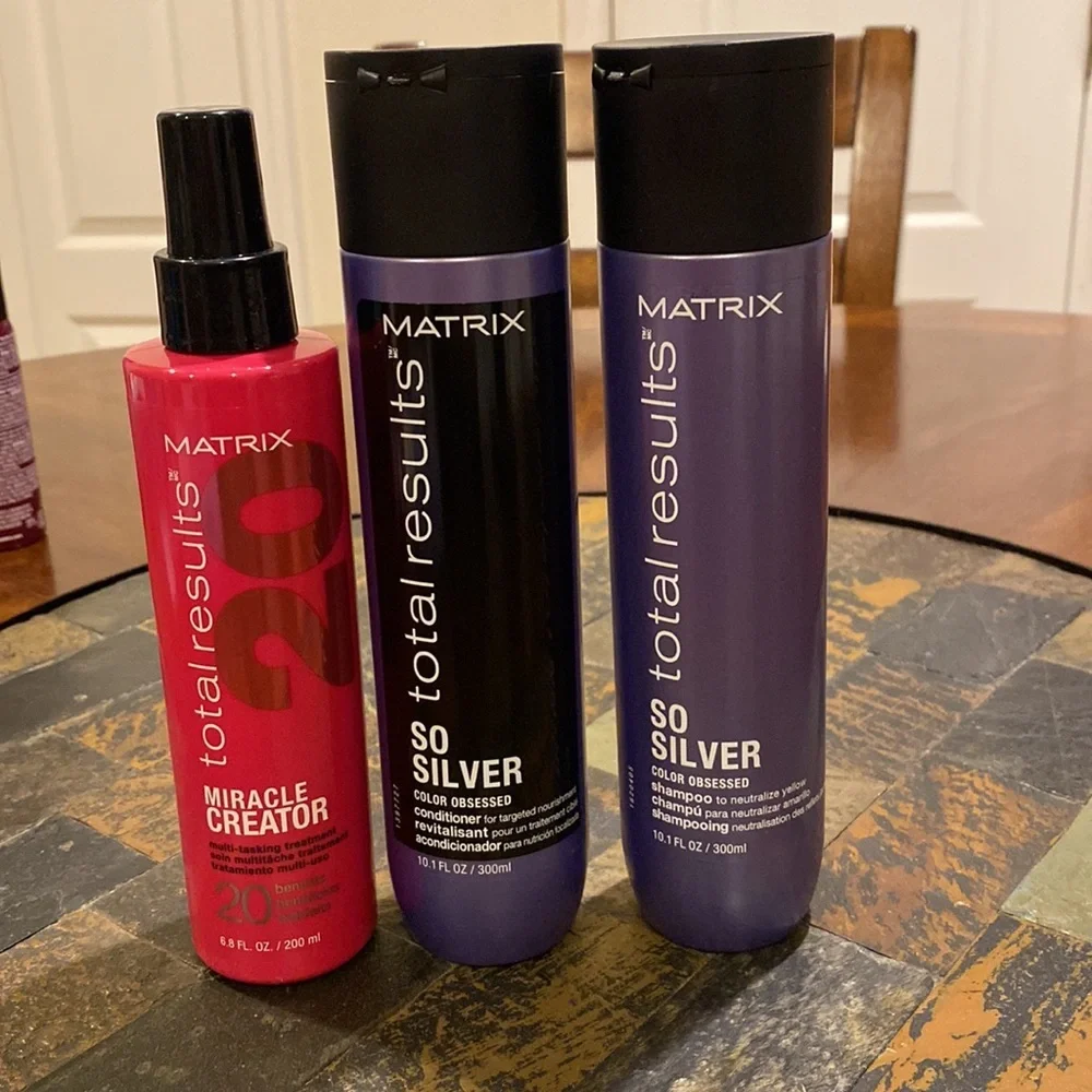 Matrix Total Results So Silver Shampoo Conditioner Miracle Creator 10.1 oz